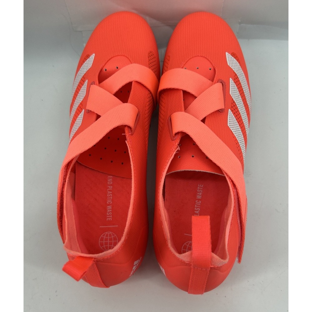 Adidas Indoor Cycling Shoes GZ6343 Red With White Stripes Men's Size 9.5 - Picture 4 of 5